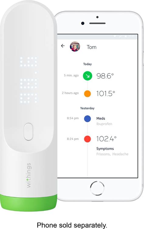 Withings Thermo Smart Temporal Thermometer SCT01-ALL-INTER - Best Buy | Cool things to buy ...