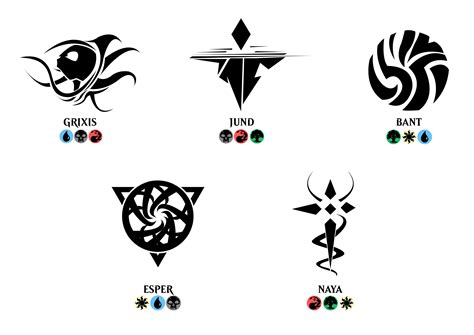 MTG Shard Symbols | Magic the gathering planeswalker, Dungeons and dragon, Mtg art