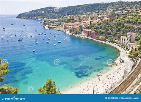 Coast in Eze, South of France Stock Photo - Image of idyllic, panorama ...