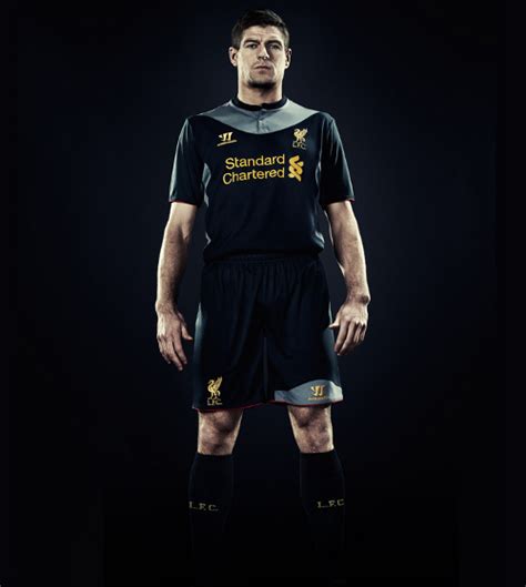 New Liverpool Away Kit 2012-2013- Black Grey Warrior Sports Liverpool Jersey 12-13 | Football ...