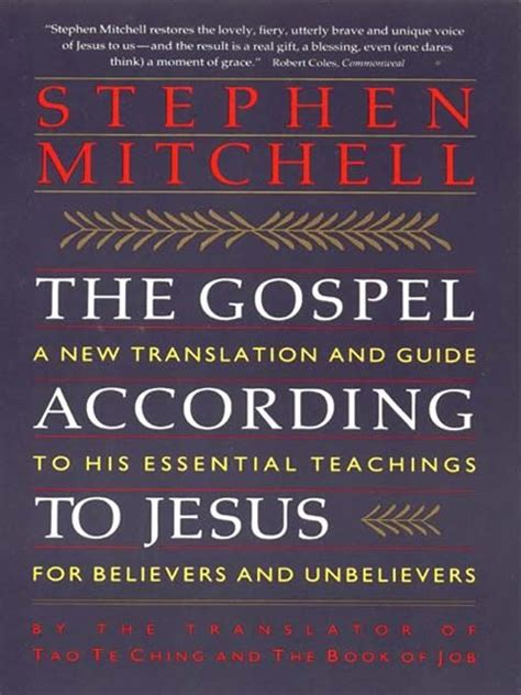 The Gospel According to Jesus - Stephen Mitchell - E-book