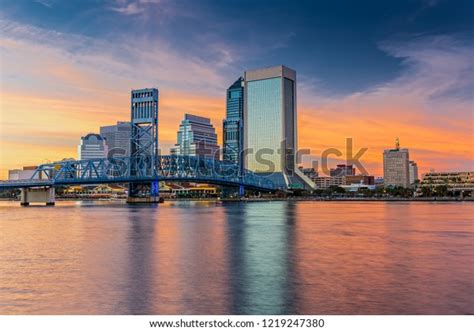 Skyline Jacksonville Fl Main Street Bridge Stock Photo (Edit Now ...