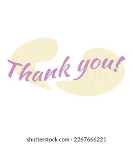 Text Thank You On White Background Stock Vector (Royalty Free ...