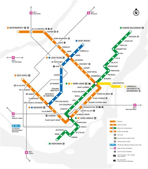 Montreal Metro Map, Hours, Pass, Tickets Rates