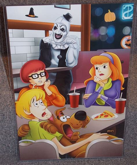 Terrifier Art The Clown vs Scooby Doo Glossy Art Print 11 x 17 In ...