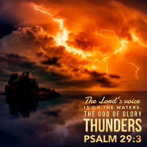 Psalm 29:3 - The God of Glory Thunders | Psalm 29, Psalms, Bible love