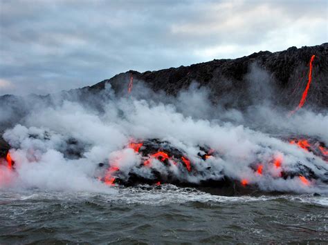 Lava versus ocean: what happens when the two meet (awesome photo alert)