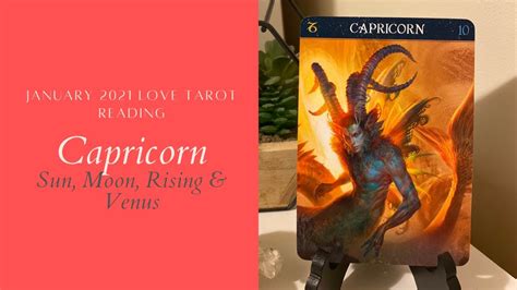 Capricorn Love Tarot Reading - Reconciliation 👀🥰 - January 2021 - YouTube