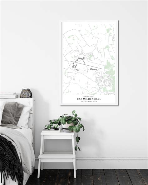 RAF MILDENHALL MAP Map of Raf Mildenhall Raf Mildenhall Raf - Etsy