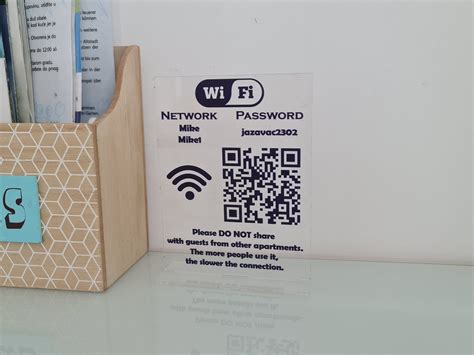 Custom Wi-fi Password Sign With QR Code - Etsy | Coding, Wifi, Passwords