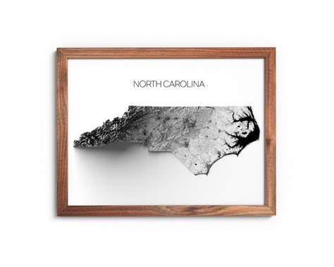 North Carolina Elevation Map – Massive Wanderlust