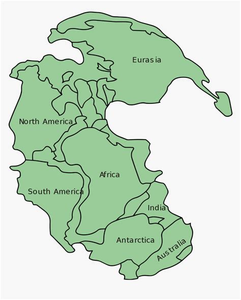 Easy To Draw Pangea, HD Png Download - kindpng