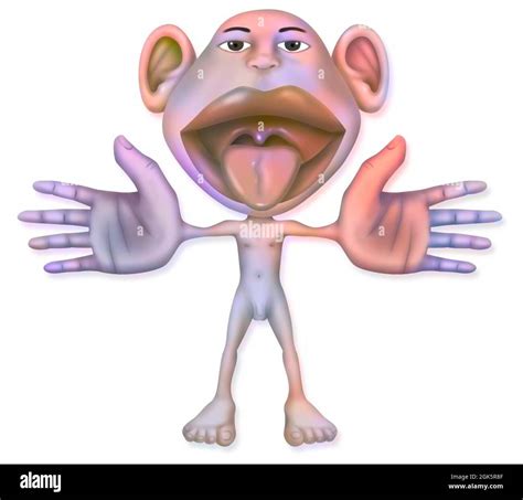 Somatosensory homunculus Cut Out Stock Images & Pictures - Alamy