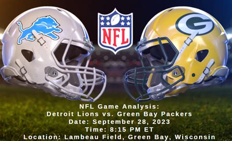 Get Boston Sports Thursday Night NFL Game Analysis – Detroit Lions vs. Green Bay Packers – Week ...