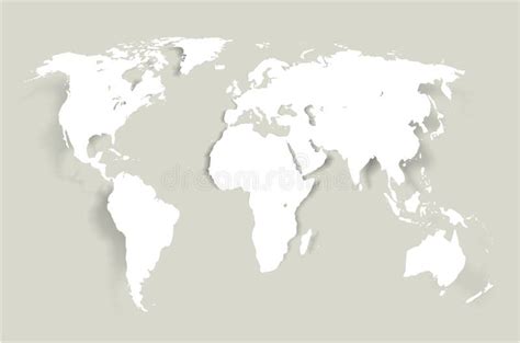 Vector World Map stock vector. Illustration of planet - 27368783