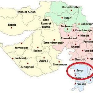 Location map of Surat city | Download Scientific Diagram