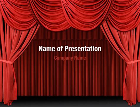 Red Curtain PowerPoint Templates - Red Curtain PowerPoint Backgrounds, Templates for PowerPoint ...