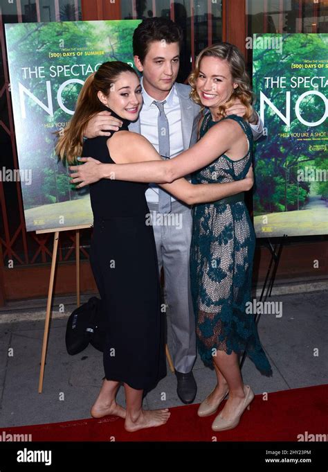 Shailene Woodley, Miles Teller, Brie Larson attends "The Spectacular Now" LA Special Screening ...