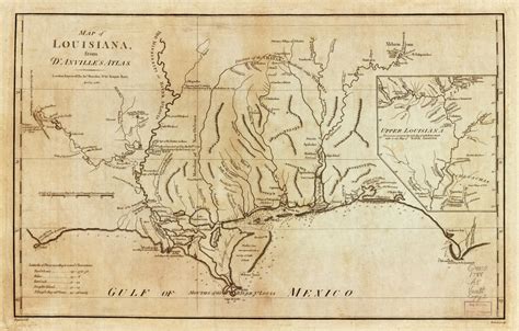 Map of Louisiana, from d'Anville's atlas. - Copy 2 | Library of Congress