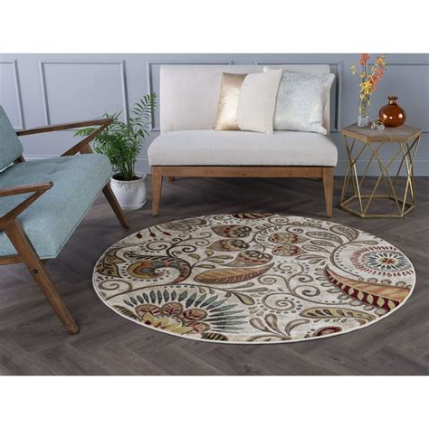 Bliss Rugs Giada Contemporary Indoor Round Area Rug - Walmart.com - Walmart.com