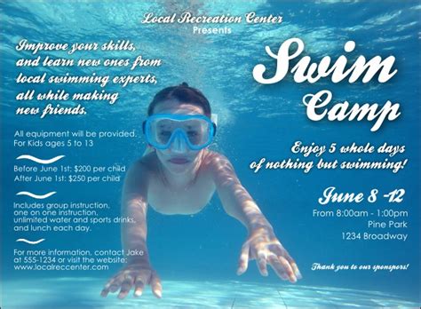 Swim Camp Invitation