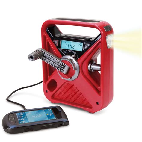 The Crank Powered Emergency Radio - Hammacher Schlemmer | Emergency ...