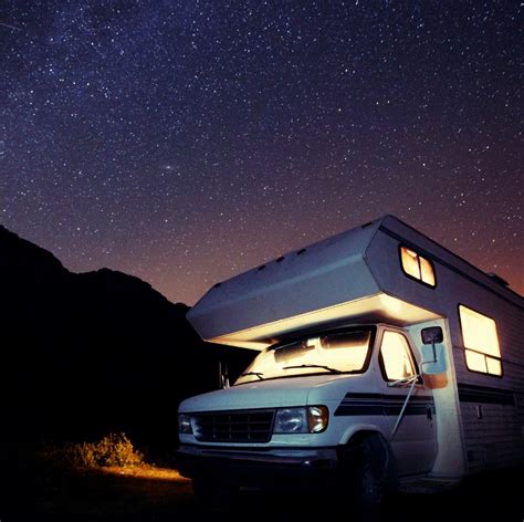 RV Camper Night Sky - Travel Off Path