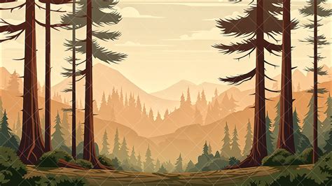 BACKGROUND - Vector Forest 1 in 2D Assets - UE Marketplace