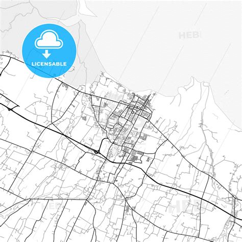 Vector PDF map of Pasuruan, Indonesia - HEBSTREITS