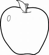 Printable Apple Cut Outs Sketch Coloring Page sketch template