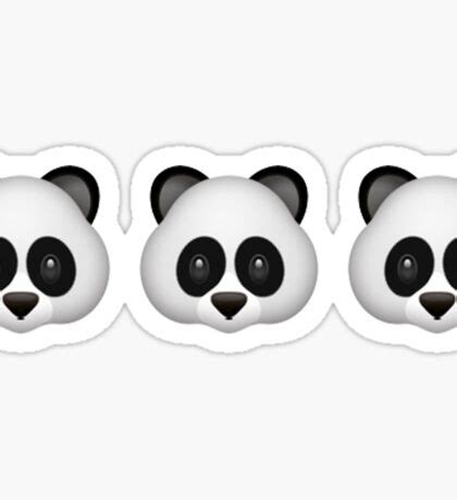 Panda Emoji: Stickers | Redbubble