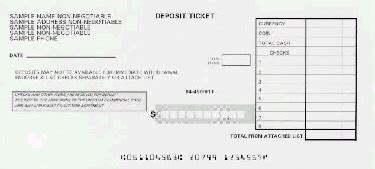 Pre-Printed Deposit Slips Order Form