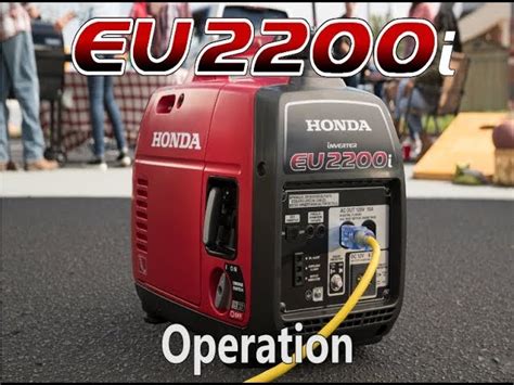 Honda EU2200i Generator Operation