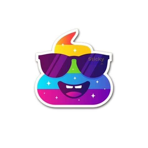 Rainbow Poop - Sticker - Sticky Stuff