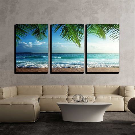 Wall26 Sunset on Seychelles Beach - Canvas Art Wall Decor - 24"x36"x3 ...