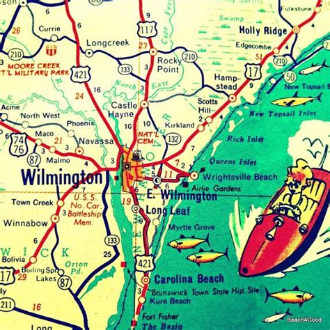 Map Of Wilmington Nc And Surrounding Areas