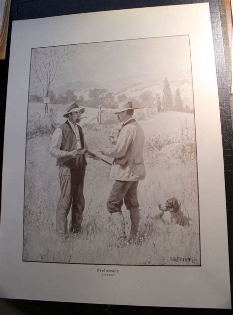 Bird Hunting Scene Art Print by A.B. Frost "Diplomacy" Excellent C1914 | Art prints, Art, Bird ...