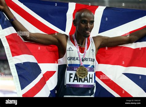 Mo farah 2012 olympics medal hi-res stock photography and images - Alamy