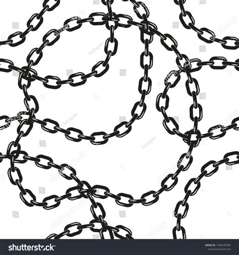 Black and white chains vector seamless pattern chains#white#Black#pattern | Seamless patterns ...