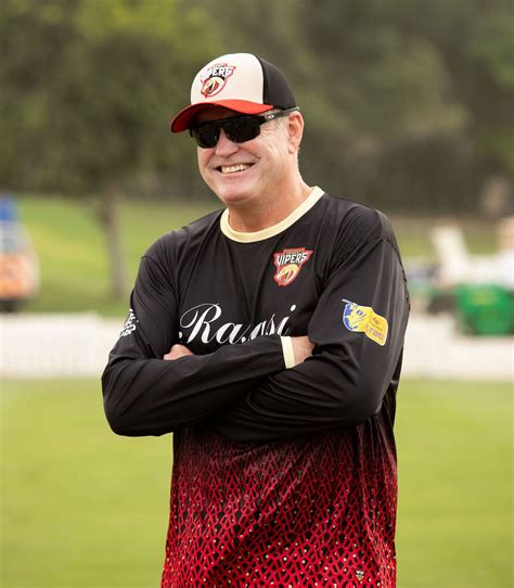 Desert Vipers director of cricket Tom Moody is all smiles at a training ...