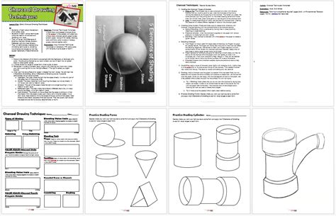 Charcoal Drawing Techniques Lesson Plan & Worksheet - Create Art with ME