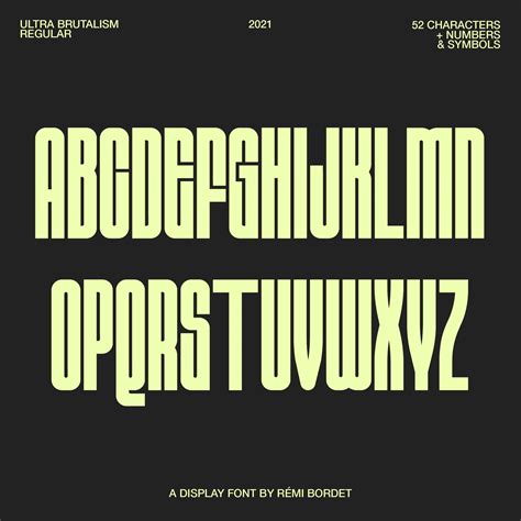 Ultra Brutalism Font | Remi Bordet | Download | Studio Innate