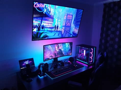 Best Colour Theme! Best Gaming Setup, Gaming Room Setup, Pc Setup ...