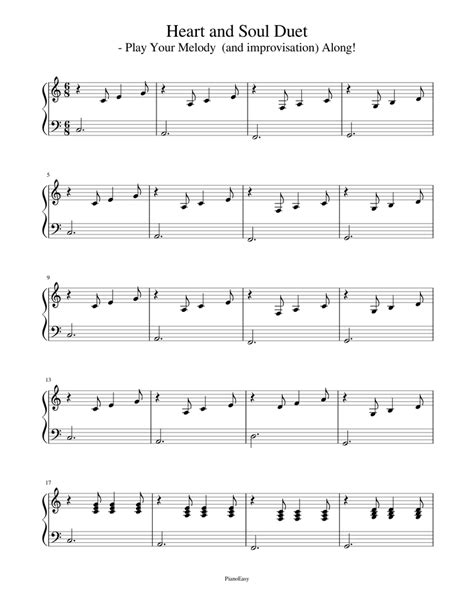 Heart and Soul Duet: Accompaniment Sheet music for Piano (Solo) | Musescore.com