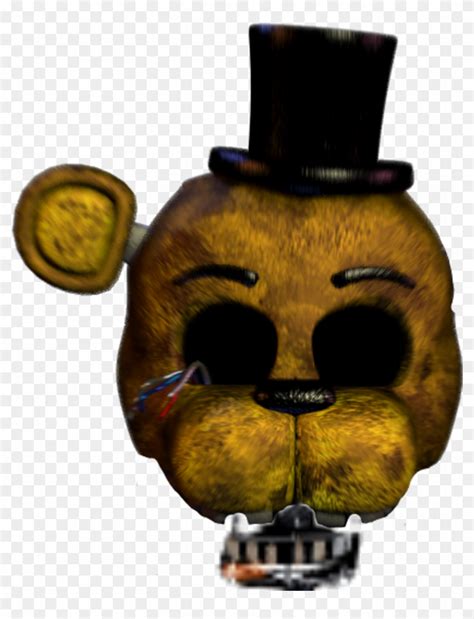 Golden Freddy Fnaf 2 Head , Png Download - Fnaf Withered Golden Freddy ...