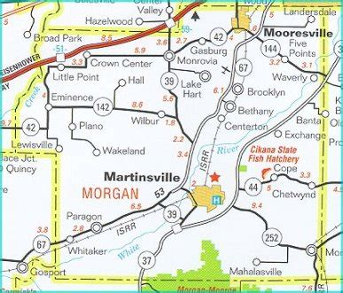 Morgan County Indiana Map - Cities And Towns Map