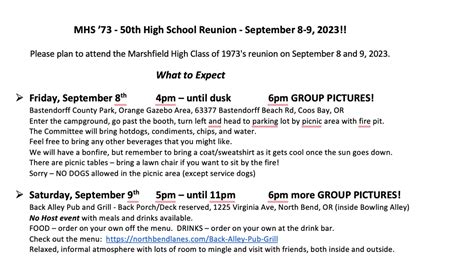 Marshfield Class of 1973 reunions - Marshfield High School Reunions ...