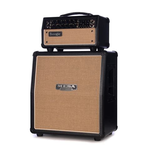 Mesa Boogie Amps 1x12 Mini Rectifier Slant Cabinet Black w/ Custom Tan Jute Grille | Make'n Music