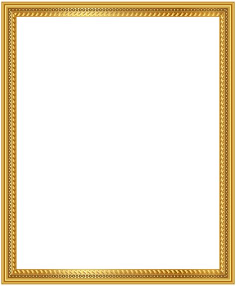 Gold Deco Frame PNG Clip Art Image | Gallery Yopriceville - High ...