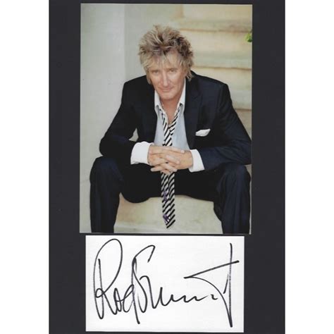 Rod STEWART Autograph